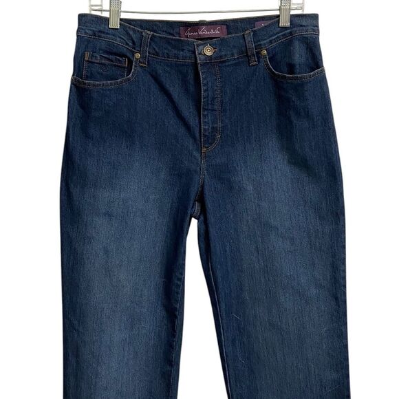 Gloria Vanderbilt Amanda Classic Straight Leg Blue Jeans Women's Size 10 Preppy - Picture 3 of 16